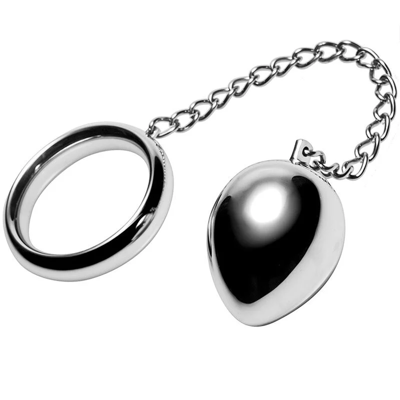 Anello con catena e sfera 50 mm — Metal Hard