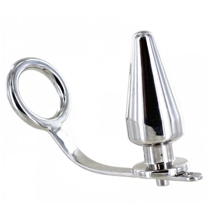 Anello con tappo anale 55 mm — Metal Hard