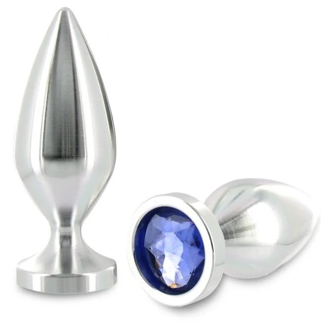 Plug anale in alluminio cristallo — Metal Hard
