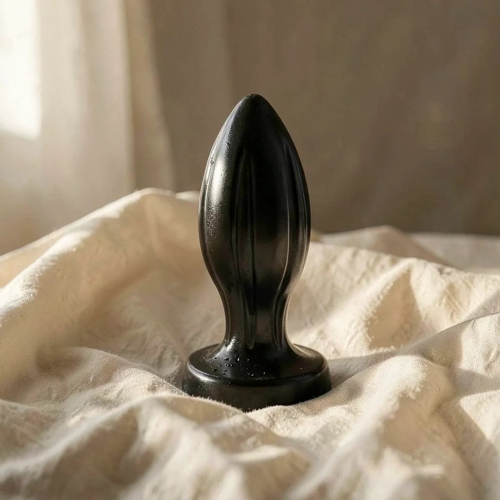 Plug 21 cm con scanalature — All Black