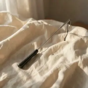 Frustino in cuoio e acciaio 70 cm — Metal Hard