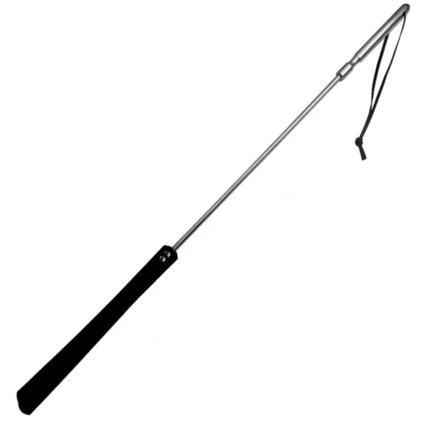 Frustino in cuoio e acciaio 70 cm — Metal Hard