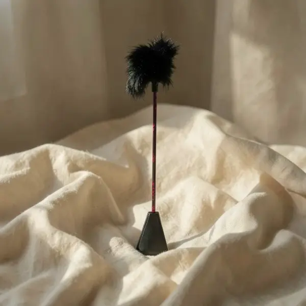 Scandal Feather Crop Nero — CalExotics