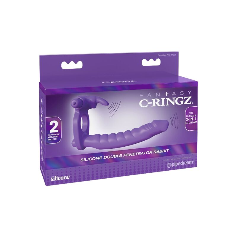 Silicone Double Penetrator Rabbit — Fantasy C-Ringz