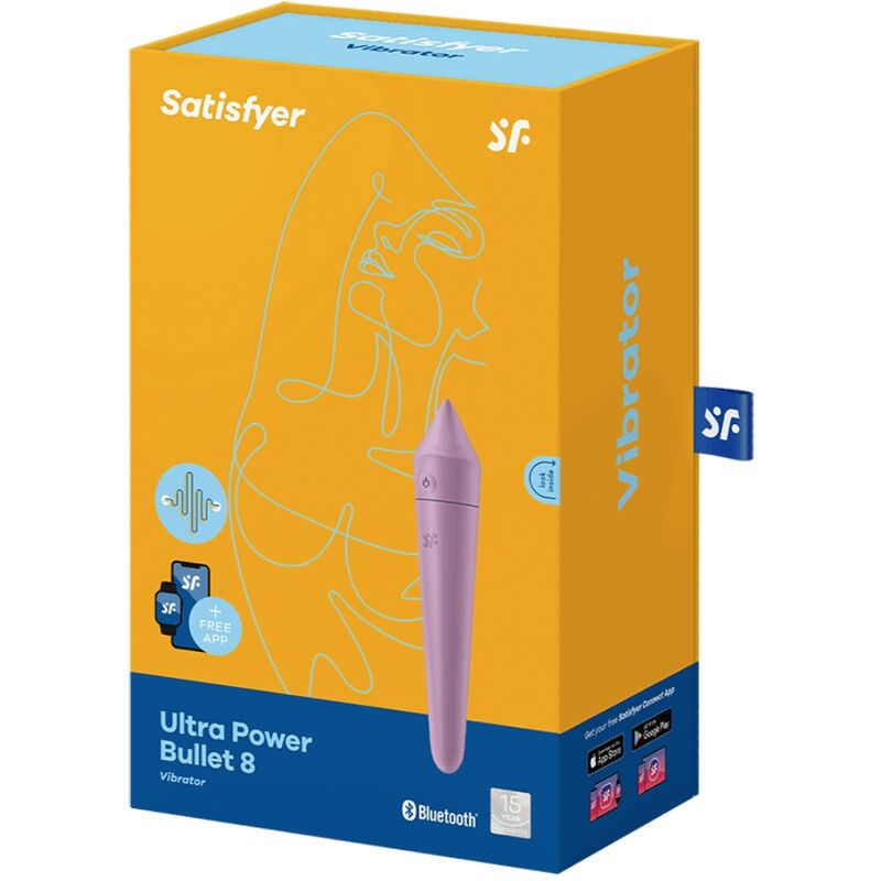 Ultra Power Bullet 8 Lilla — Satisfyer