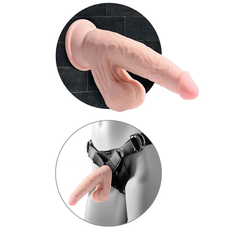 3D Sfere Oscillanti 24,5 cm, Pelle Chiara — King Cock Plus