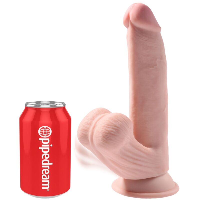 3D Sfere Oscillanti 24,5 cm, Pelle Chiara — King Cock Plus