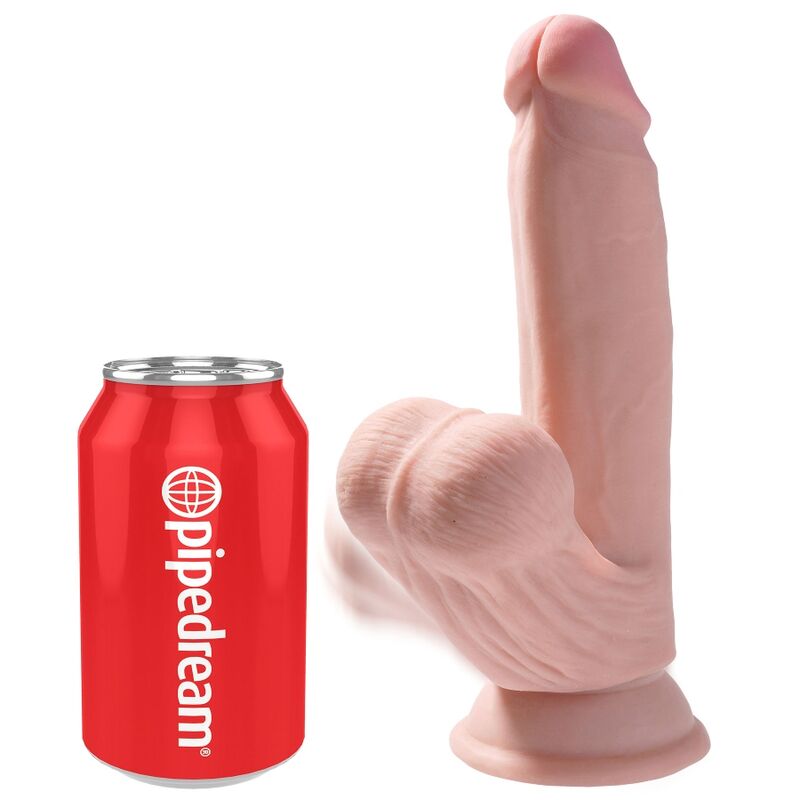 3D Sfere Oscillanti 15,2 cm, Pelle Chiara — King Cock Plus