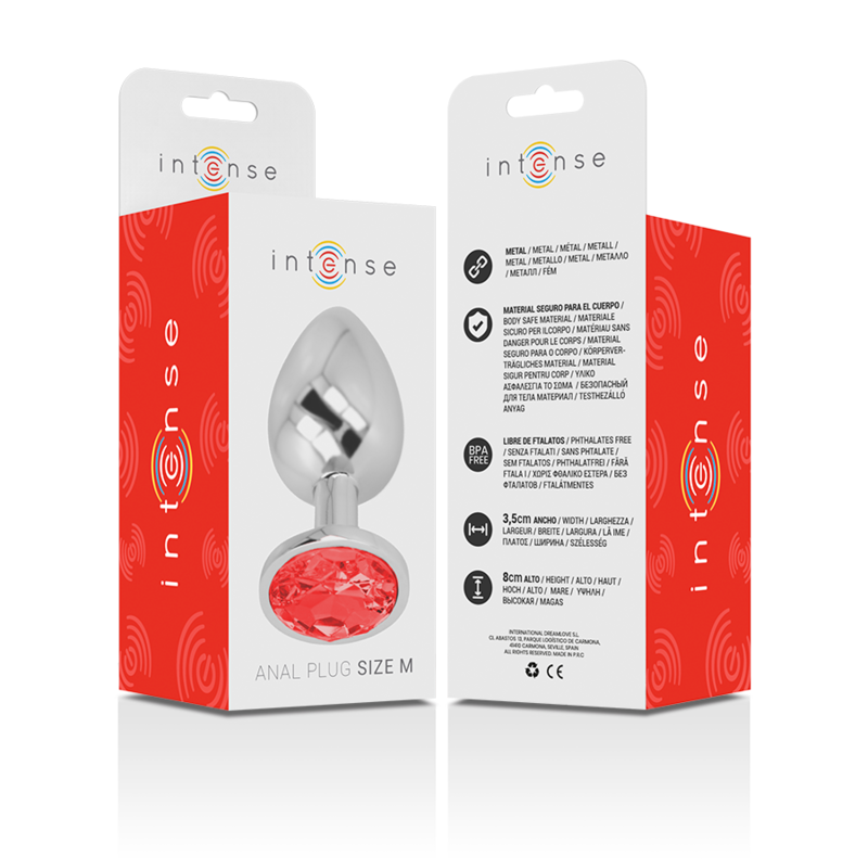 Plug Gioiello Rosso M — Intense