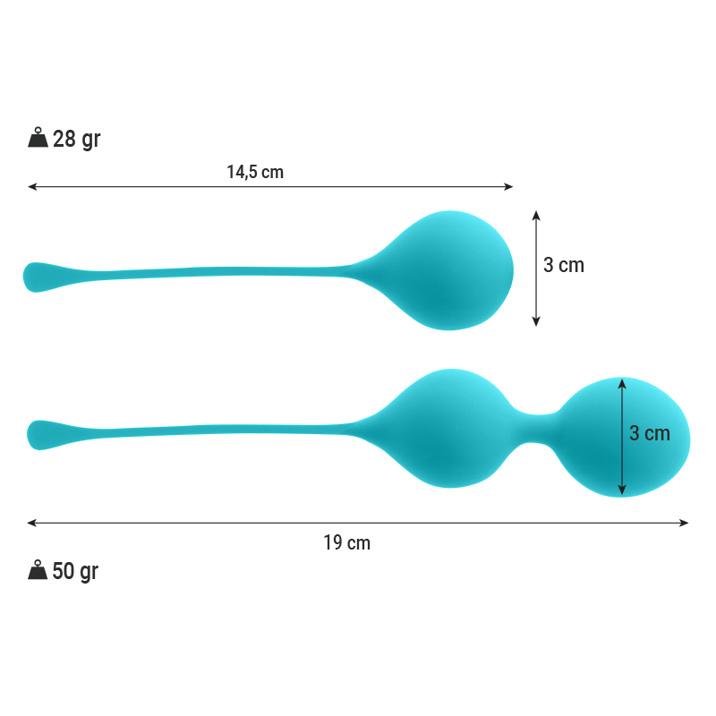 Palline Kegel Kendall Blu — Intense
