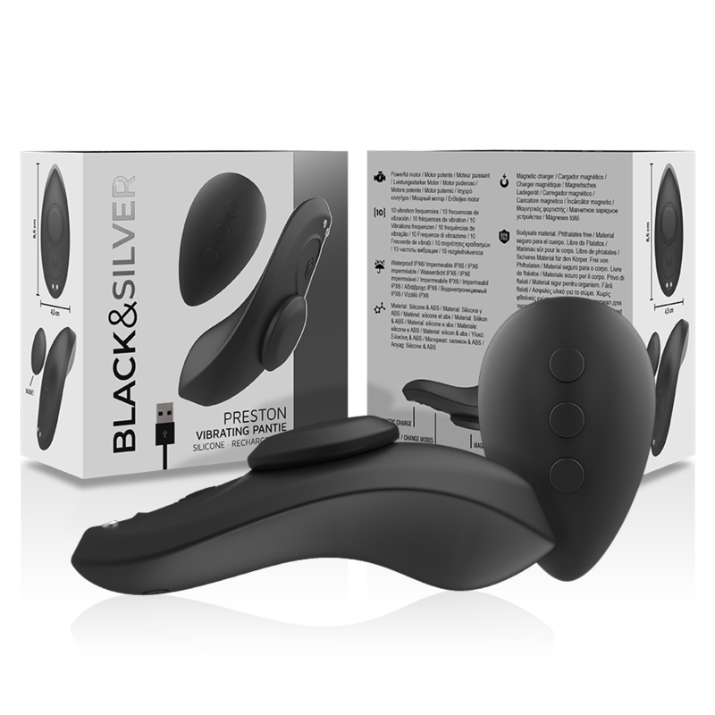 Preston Silicone Panty — Black&Silver™