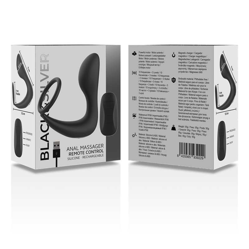 Anal Massage Ring — Black&Silver™