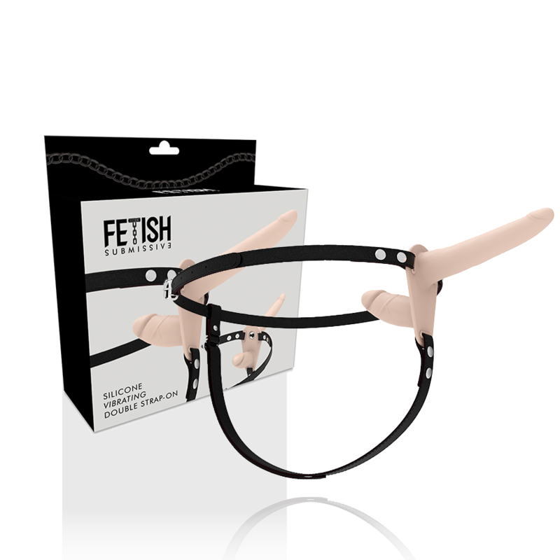 Harness a Doppia Penetrazione Flesh — Fetish Submissive