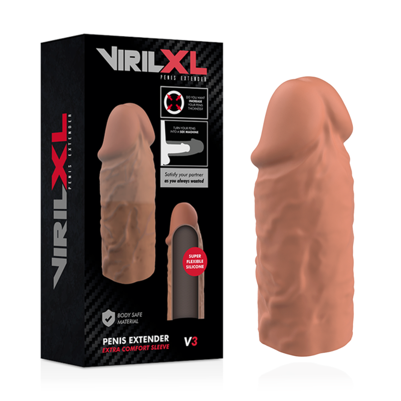 Estensione in silicone V3 marrone — VirilXL