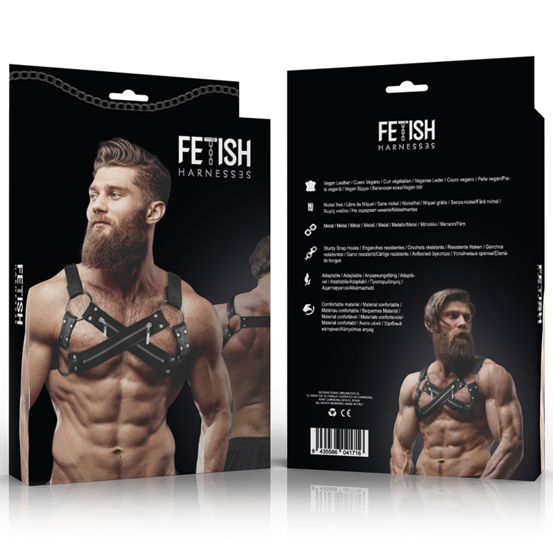 Imbracatura Bulldog Neoprene con Cerniere — Fetish Submissive