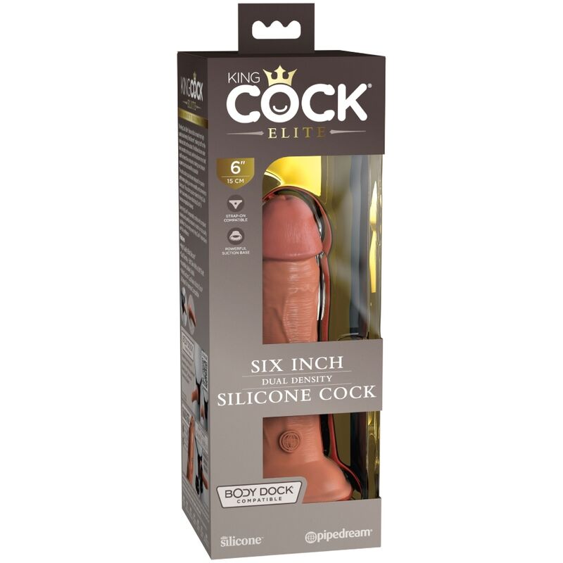 King Cock Elite 15.2 cm Caramel — Pipedream