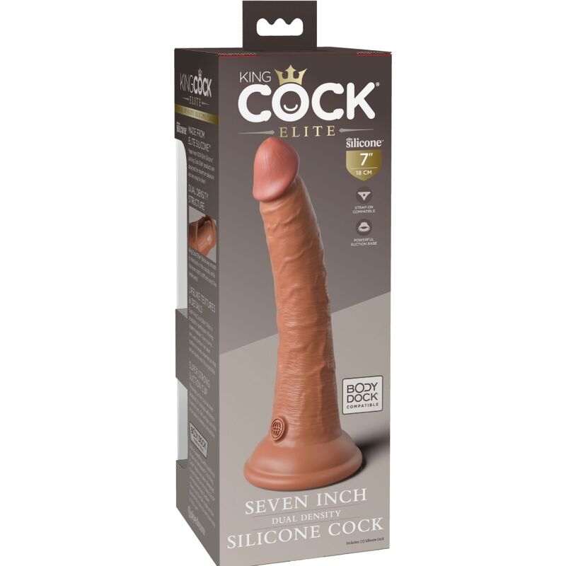 King Cock Elite 17.8 cm Caramel — Pipedream