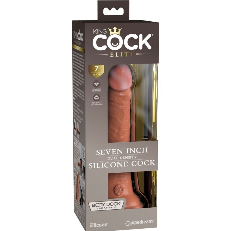 King Cock Elite 17.8 cm Caramel — Pipedream
