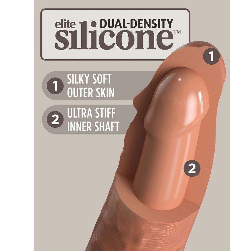 King Cock Elite 20.3 cm Caramel — Pipedream
