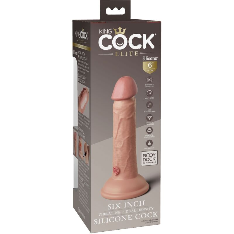 King Cock Elite Vibrante 15.2 cm — Pipedream