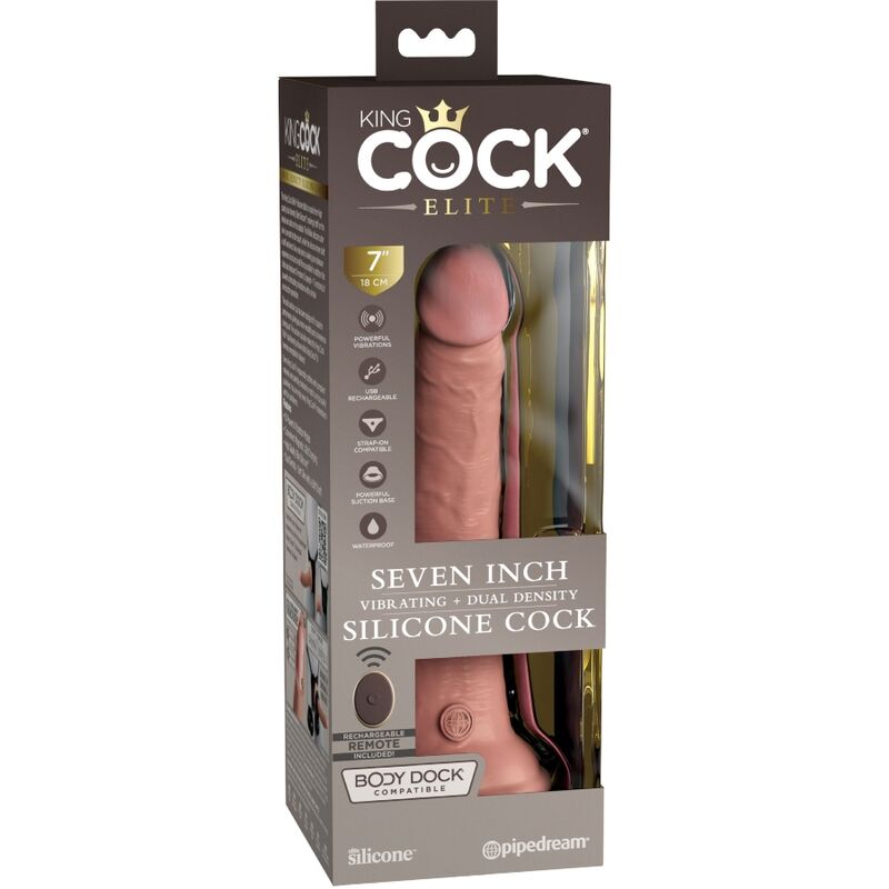 King Cock Elite Vibrante Telecomando 17.8 cm — Pipedream