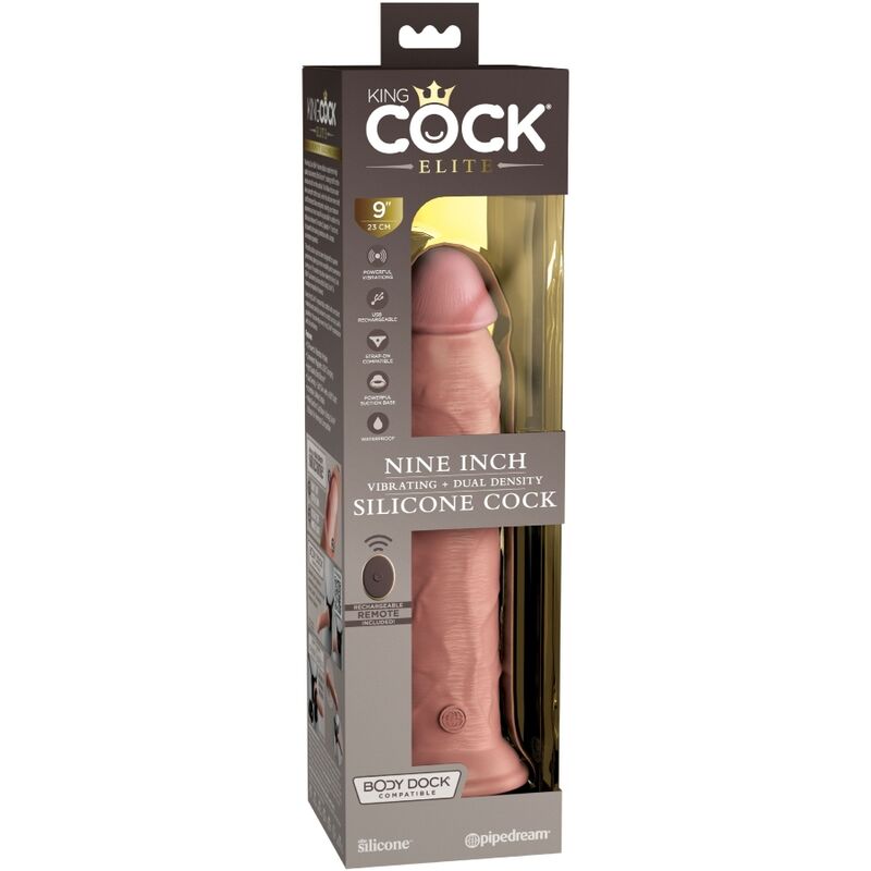 King Cock Elite Vibrante Telecomando 23 cm — Pipedream