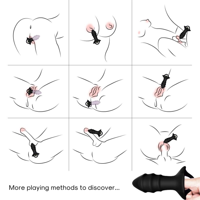 Kylin vibratore a dita e plug anale — Armony