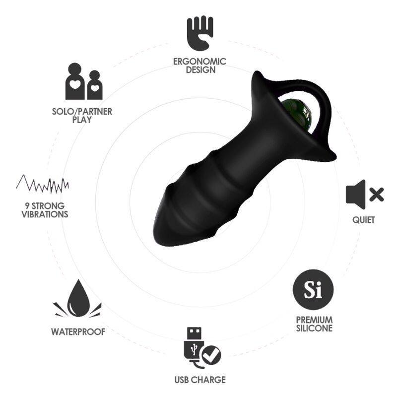 Kylin vibratore a dita e plug anale — Armony