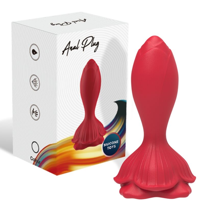 Vibratore rosa e plug anale con telecomando — Armony