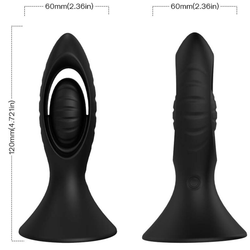 Vibratore e plug anale in silicone — Armony