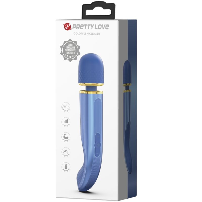 Massaggiatore a vibrazione blu — Pretty Love