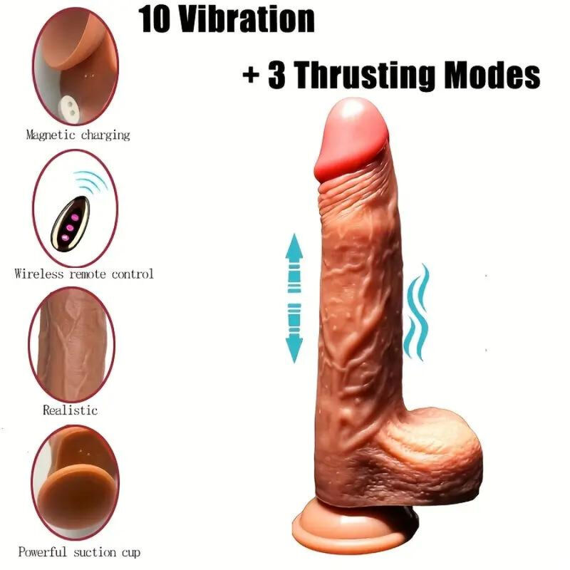 Vibratore Riscaldante con Telecomando 22 cm — Armony