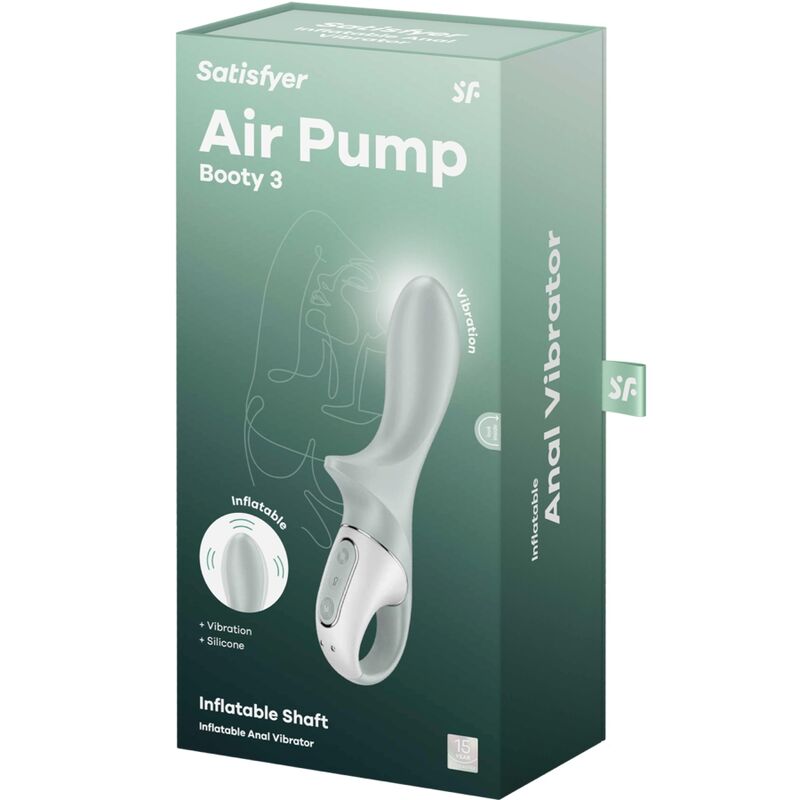 Air Pump Booty 3 Grigio Verde — Satisfyer