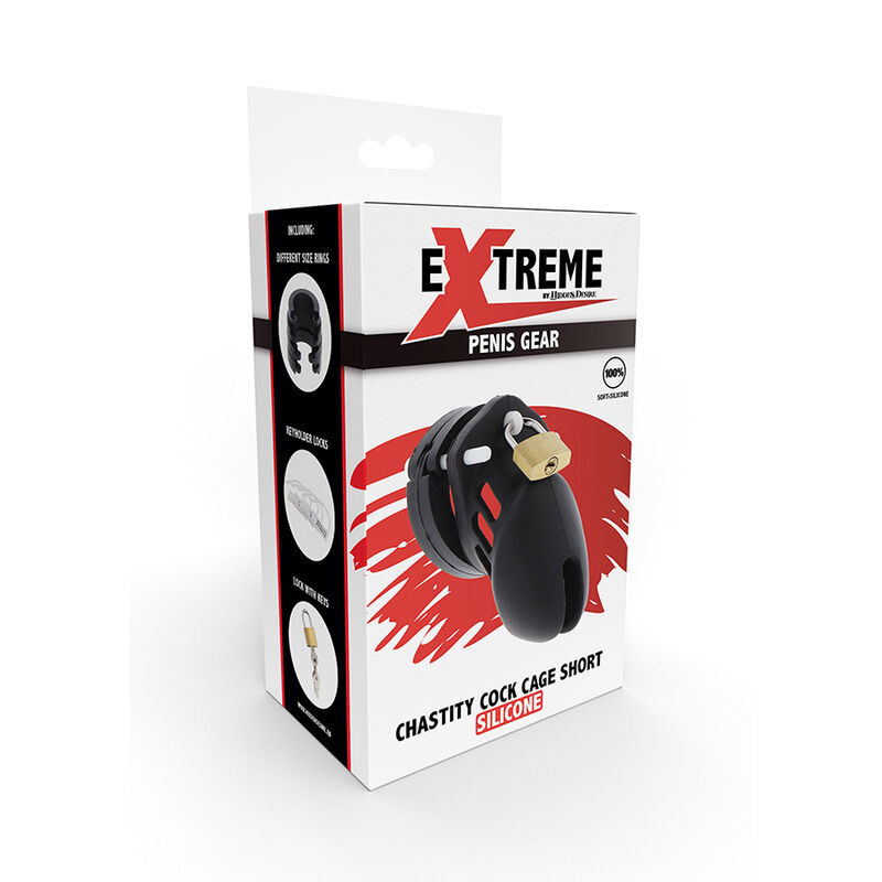 Extreme Chastity Cage Silicone S Nera — Hidden Desire
