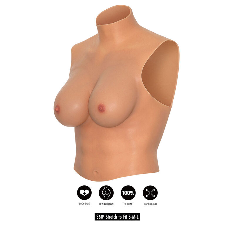 Alter Ego High Neck Breast Top Coppa E — Hidden Desire
