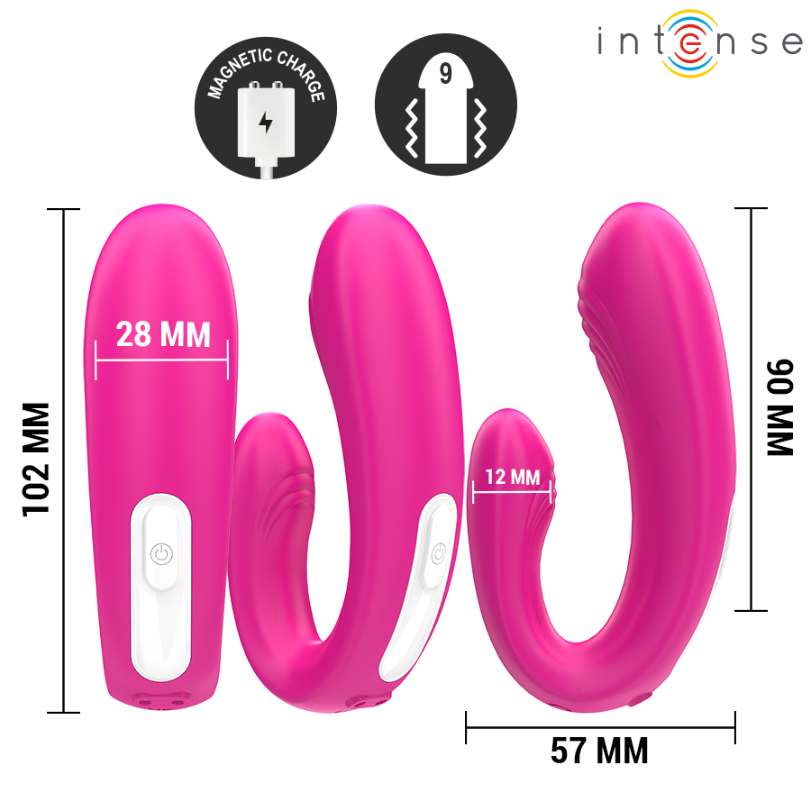 Janet Doppio Stimolatore Rosa — Intense
