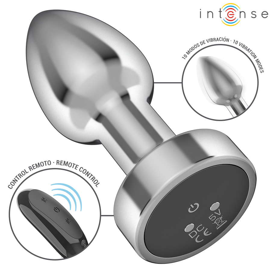 Plug Vibrante in Metallo S — Intense