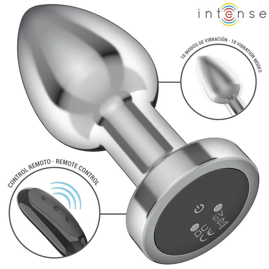 Plug Vibrante in Metallo M — Intense