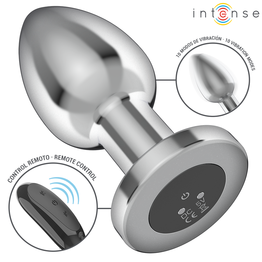 Plug Vibrante in Metallo L — Intense