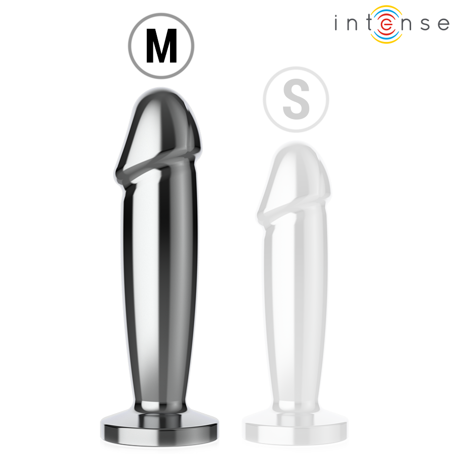 Plug Dildo Vibrante in Metallo M — Intense