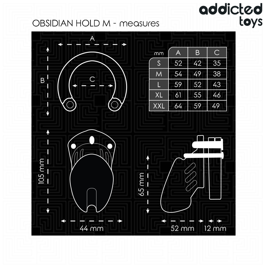 Obsidian Hold Taglia M — Addicted Toys Locked