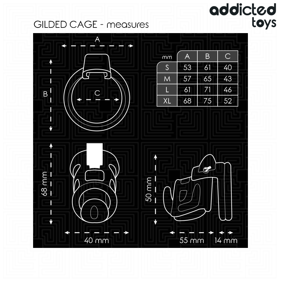 Gilden Cage 8,5 cm — Addicted Toys Locked
