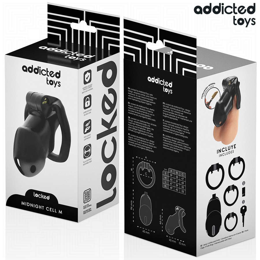 Midnight Cell Taglia M — Addicted Toys Locked