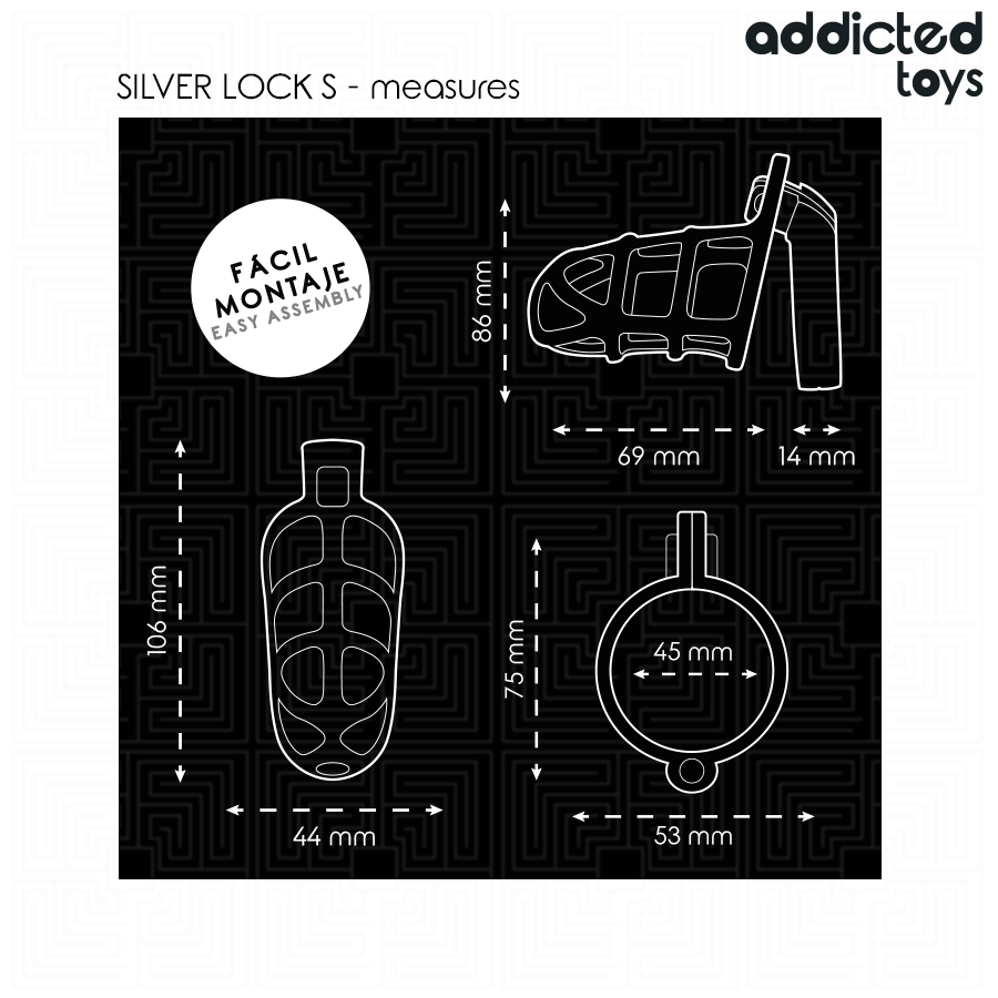 Locked Silver Lock S — Addicted Toys