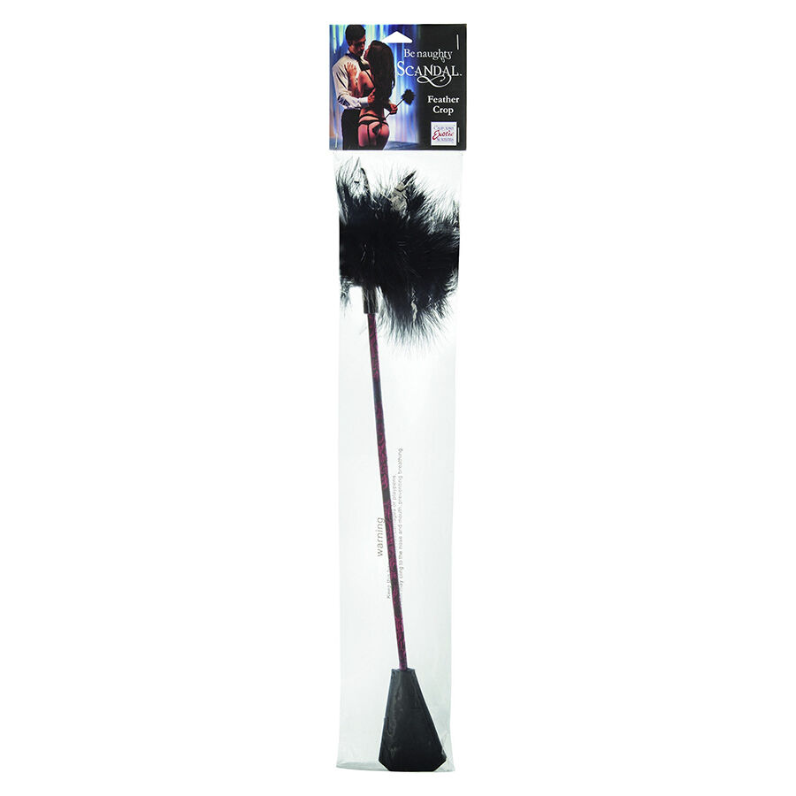 Scandal Feather Crop Nero — CalExotics