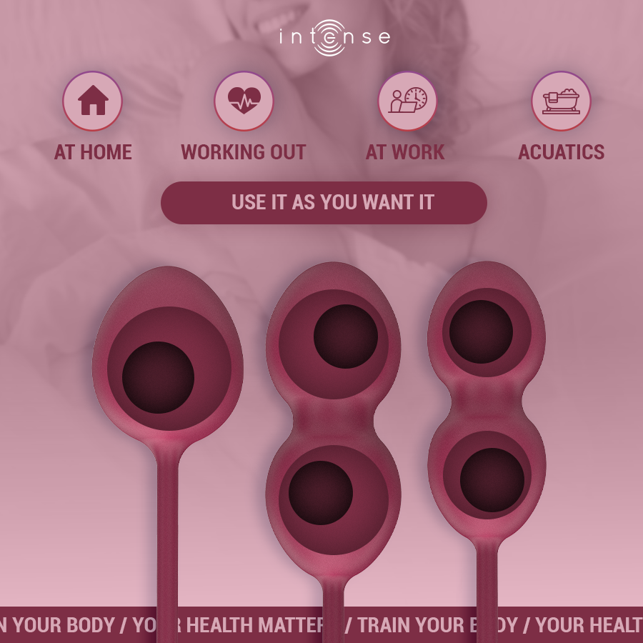 Kit Palline Kegel Charli Bordeaux — Intense
