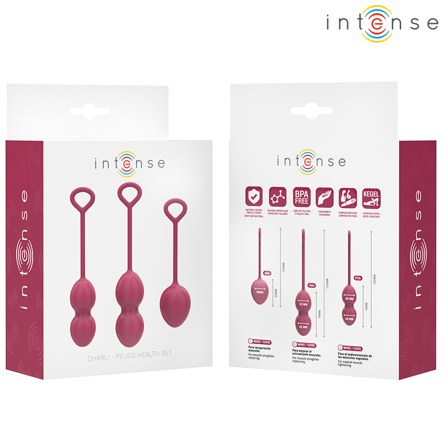 Kit Palline Kegel Charli Bordeaux — Intense