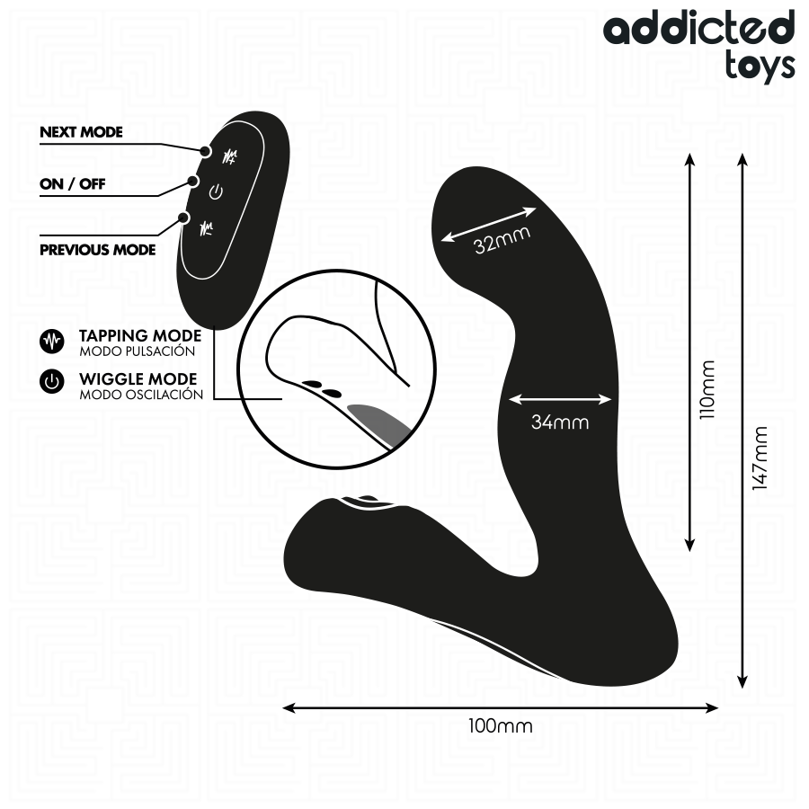 Massaggiatore Prostatico Oscillante — Addicted Toys