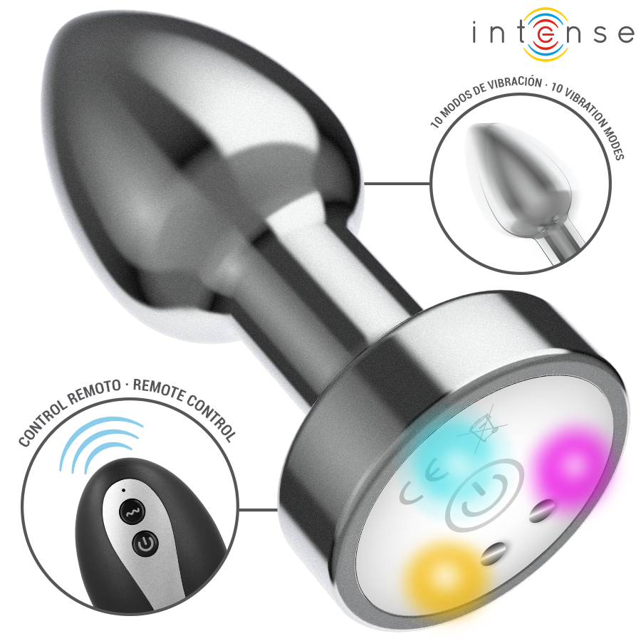 Plug Anale LED con Telecomando S — Intense