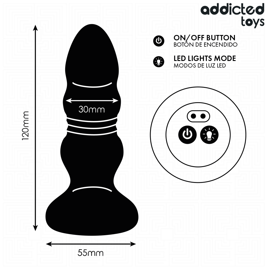 Plug Anale LED Vibrante — Addicted Toys